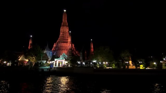 Temple of Dawn (Wat Arun). Avery famous landmark, the Temple is an awe inspiring sight at night when lit by dozens of colourful lights. The Chao Phraya River is known as 'The Venice of The East'.
