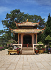Thien Vien Truc Lam monastery near Dalat. Vietnam