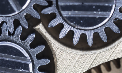 clockwork old mechanical USSR watch, high resolution and detail