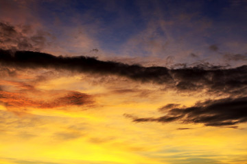 Fototapeta premium Twilight sky in the evening after sunset.