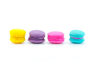 Sweet and colourful macaroons or macaron