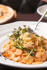 seafood oil pasta