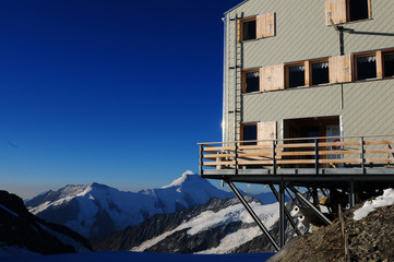 Die Mönchshütte in der Jungfrau-Jochz Region 