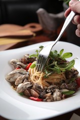 oyster oil pasta