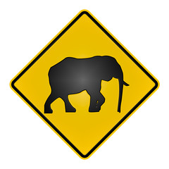 Warning Sign Elephant