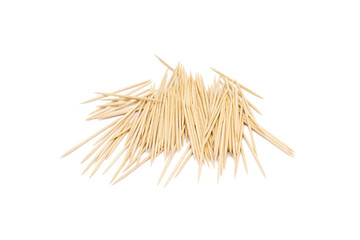 toothpicks isolated on white background