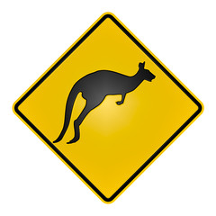 Warning Sign Kangaroo