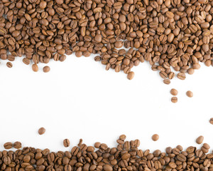 roasted coffee beans, can be used as a background.
