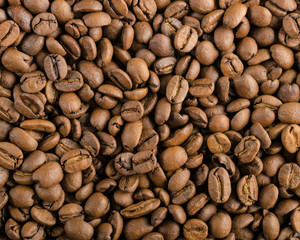 roasted coffee beans, can be used as a background.