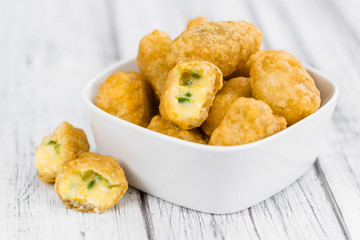 Portion of Chili Cheese Nuggets