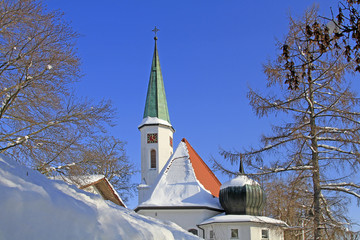 Täufer Johannis - Kirche - Sonthofen - evangelisch - Allgäu - Winter