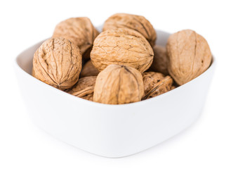 Walnuts isolated on white