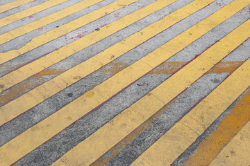 Abstract yellow line of the road for traffic.