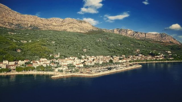 Tucepi aerial view