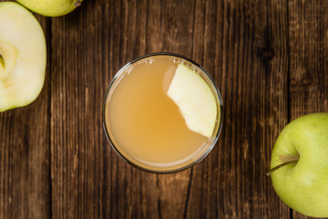 Portion of Juice (apple) (selective focus)