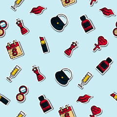 Colored Womens day pattern