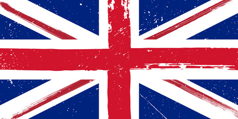Grunge stylef flag of Great Britain 