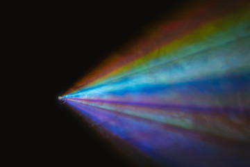 The project with the linear bright color ray
