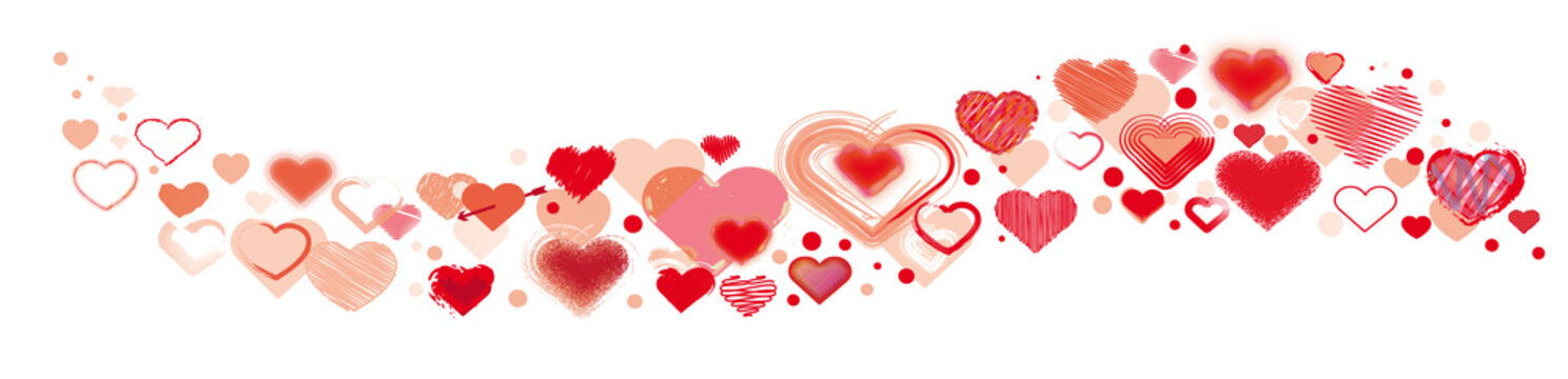 valentine - viele verschiedene Herzen