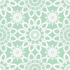 Abstract vector seamless lace pattern. Duotone graphic ornament.