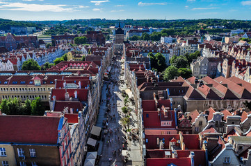 The long market and Green Gate in Gdansk (Gdańsk), Poland