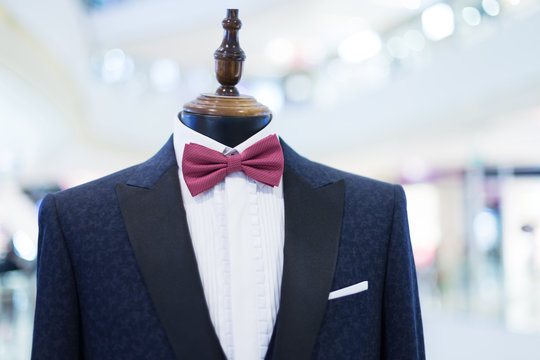 men's business suit on mannequin