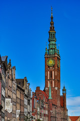 Fototapeta premium Town hall in Gdansk (Gdańsk), Poland