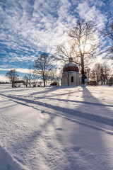 Heuwinklkapelle im Licht der Wintersonne