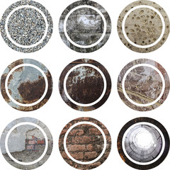 textures the background of the ruined walls to build,