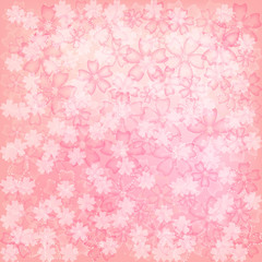 Floral abstract background. Pink and peach colors. Vector illustration.