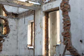 of the destroyed house