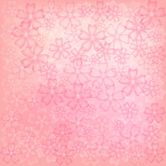 Floral abstract background. Pink and peach colors. Vector illustration.