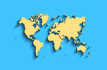 flat world map. abstract vector background for wallpaper, banner