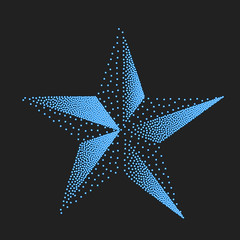 Obraz premium star. abstract symbol of holidays and Christmas. Vector