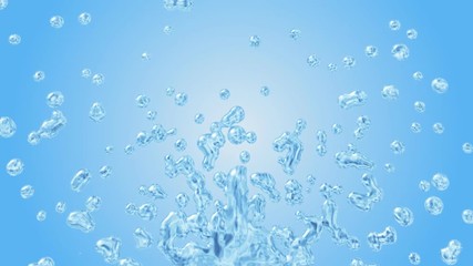 Water Explosion slow motion