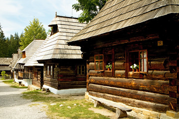 Orava Village Museum in Zuberec-Brestova, Slovakia.