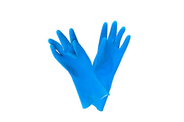 gloves rubber color cleaning background isolated objects orangs
