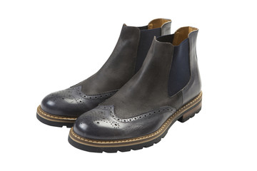 Men boots.clipping path