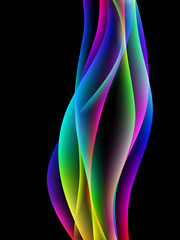 Fototapeta premium dinamyc flow, stylized waves, vector