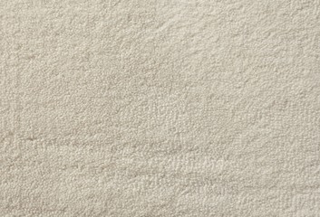 Detail of White Plush Fabric Texture Background