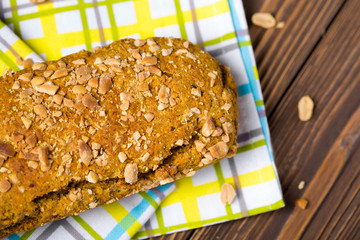 Delicious homemade pumpkin dry cake