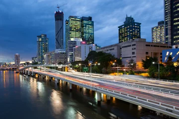 Crédence de cuisine en verre imprimé Australie Brisbane Rush Hour Traffic