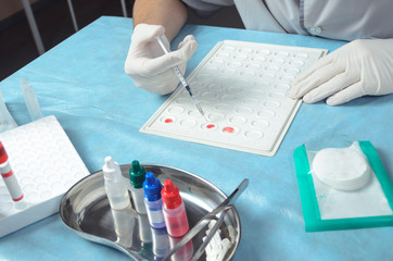 Blood group and rh factor testing