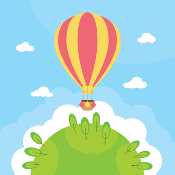 Hot air balloon Background