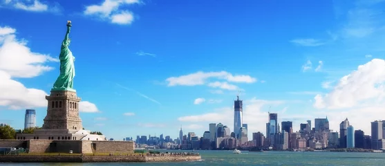 Deurstickers Panorama op Manhattan, New York City © jorisvo