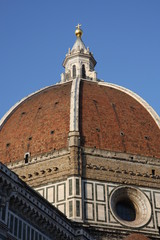 Fototapeta na wymiar Cupola basilica duomo Firenze, particolare