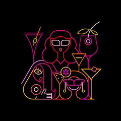 Cocktail Party Neon Sign