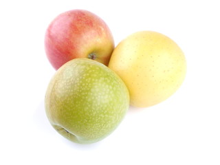 apple on a white background
