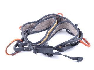 climbing harness on a white background