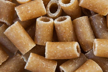 Healthy wholegrain pasta - macro image.